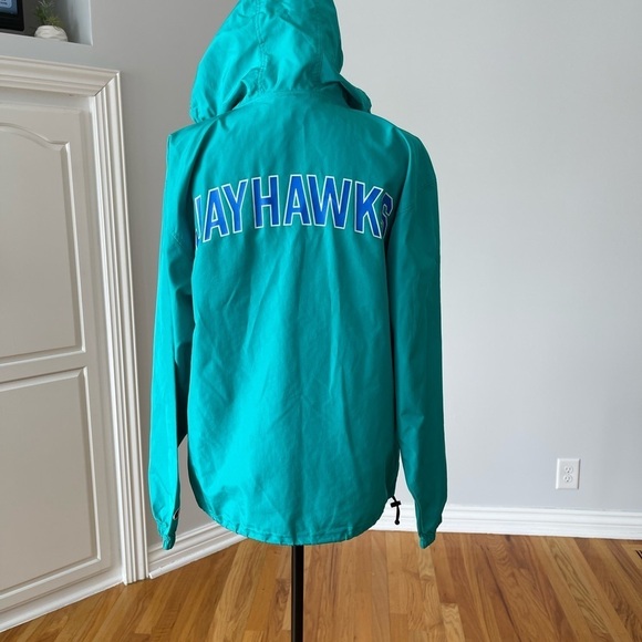 Champion Authentic Athletic wear half zip wind breaker rain KU Jayhawks size S - Picture 11 of 16